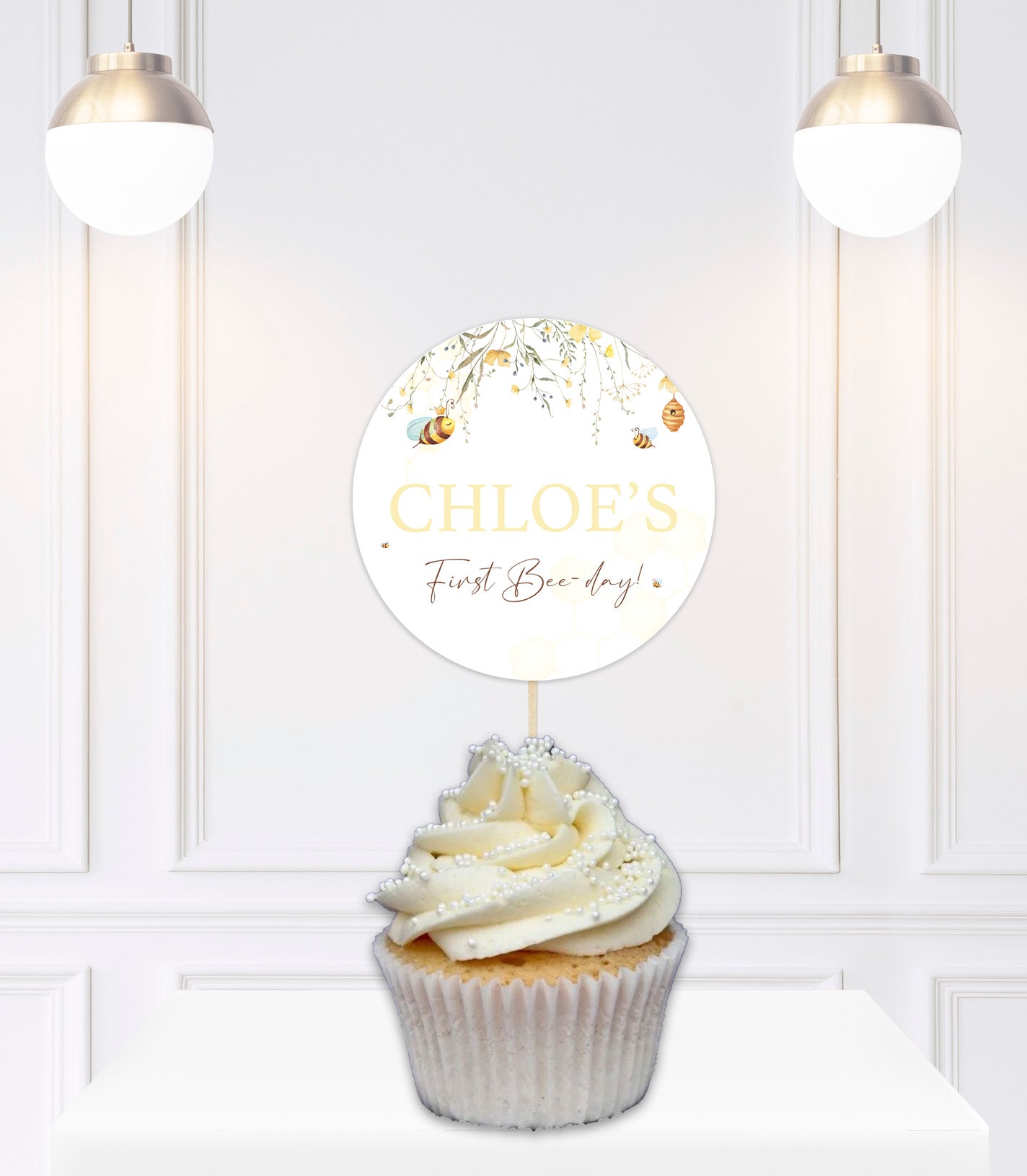 Personalised First Bee-day Birthday Party Welcome Sign